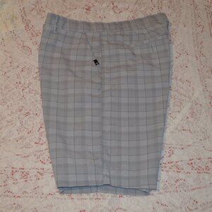 Quiksilver 32 Regular Fit Shorts Gray Plaid